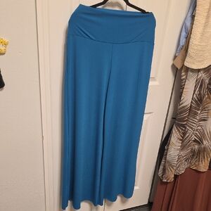 Beach Break Blue Wide-Leg Cover Up Pants L